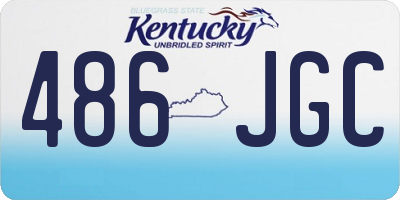 KY license plate 486JGC