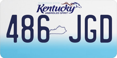 KY license plate 486JGD