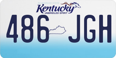 KY license plate 486JGH