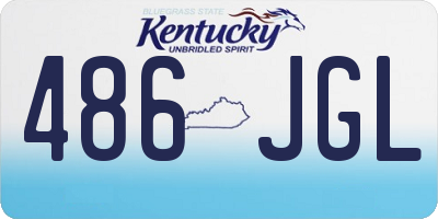 KY license plate 486JGL