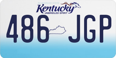 KY license plate 486JGP