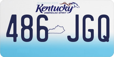 KY license plate 486JGQ