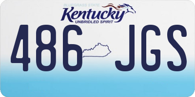 KY license plate 486JGS