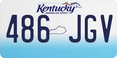 KY license plate 486JGV
