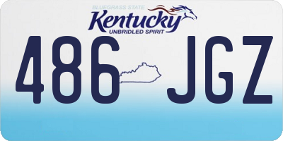 KY license plate 486JGZ