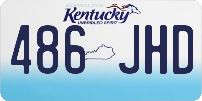 KY license plate 486JHD
