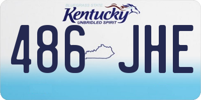 KY license plate 486JHE