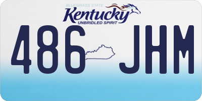 KY license plate 486JHM
