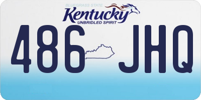 KY license plate 486JHQ