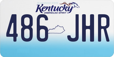 KY license plate 486JHR
