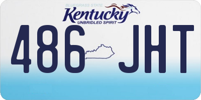 KY license plate 486JHT