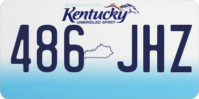 KY license plate 486JHZ