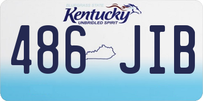 KY license plate 486JIB