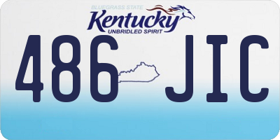 KY license plate 486JIC