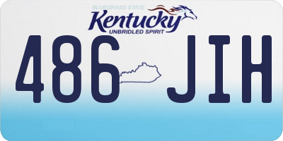 KY license plate 486JIH