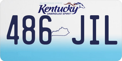 KY license plate 486JIL