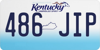 KY license plate 486JIP