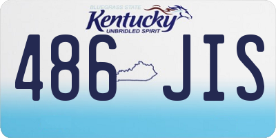 KY license plate 486JIS