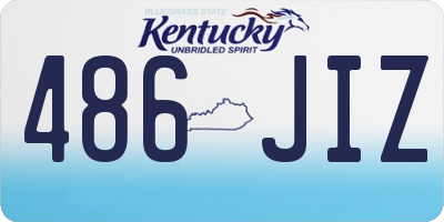 KY license plate 486JIZ