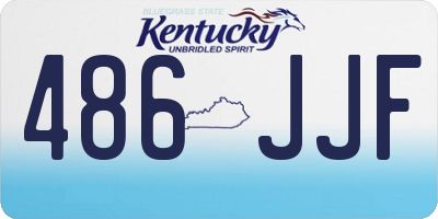 KY license plate 486JJF