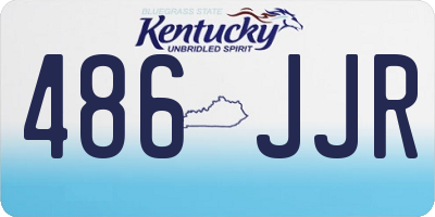 KY license plate 486JJR