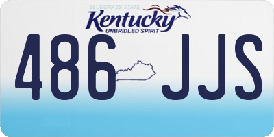 KY license plate 486JJS