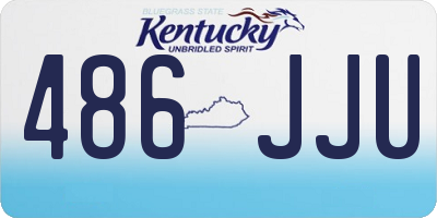 KY license plate 486JJU