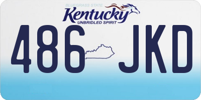 KY license plate 486JKD