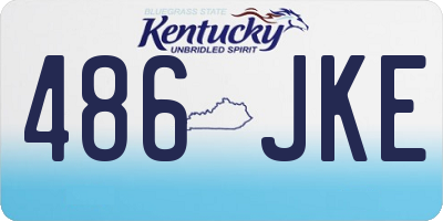 KY license plate 486JKE