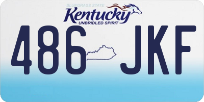 KY license plate 486JKF