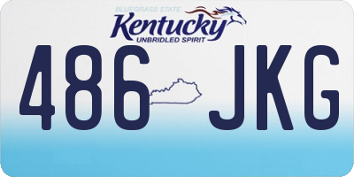 KY license plate 486JKG