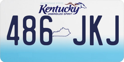 KY license plate 486JKJ