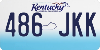 KY license plate 486JKK