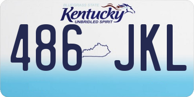 KY license plate 486JKL