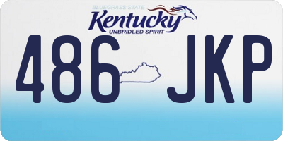 KY license plate 486JKP