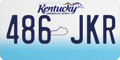 KY license plate 486JKR