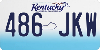 KY license plate 486JKW