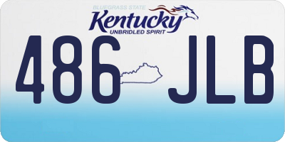 KY license plate 486JLB