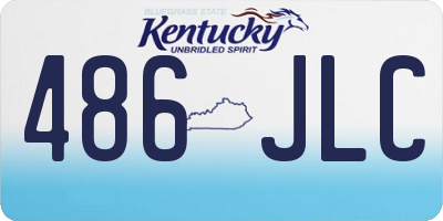 KY license plate 486JLC