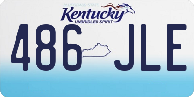 KY license plate 486JLE