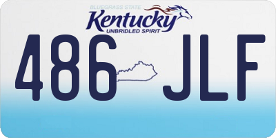 KY license plate 486JLF