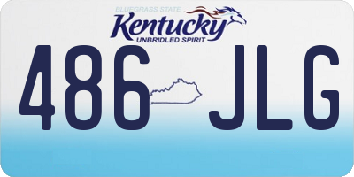 KY license plate 486JLG