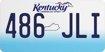 KY license plate 486JLI