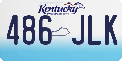KY license plate 486JLK