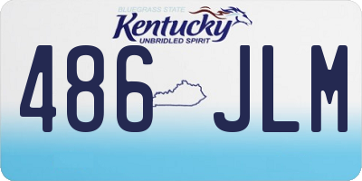 KY license plate 486JLM