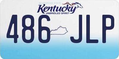 KY license plate 486JLP