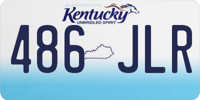 KY license plate 486JLR