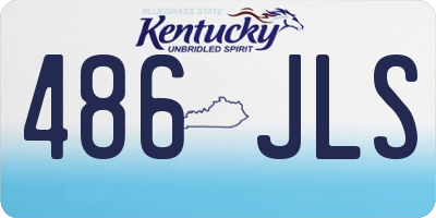 KY license plate 486JLS