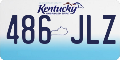 KY license plate 486JLZ