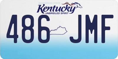 KY license plate 486JMF